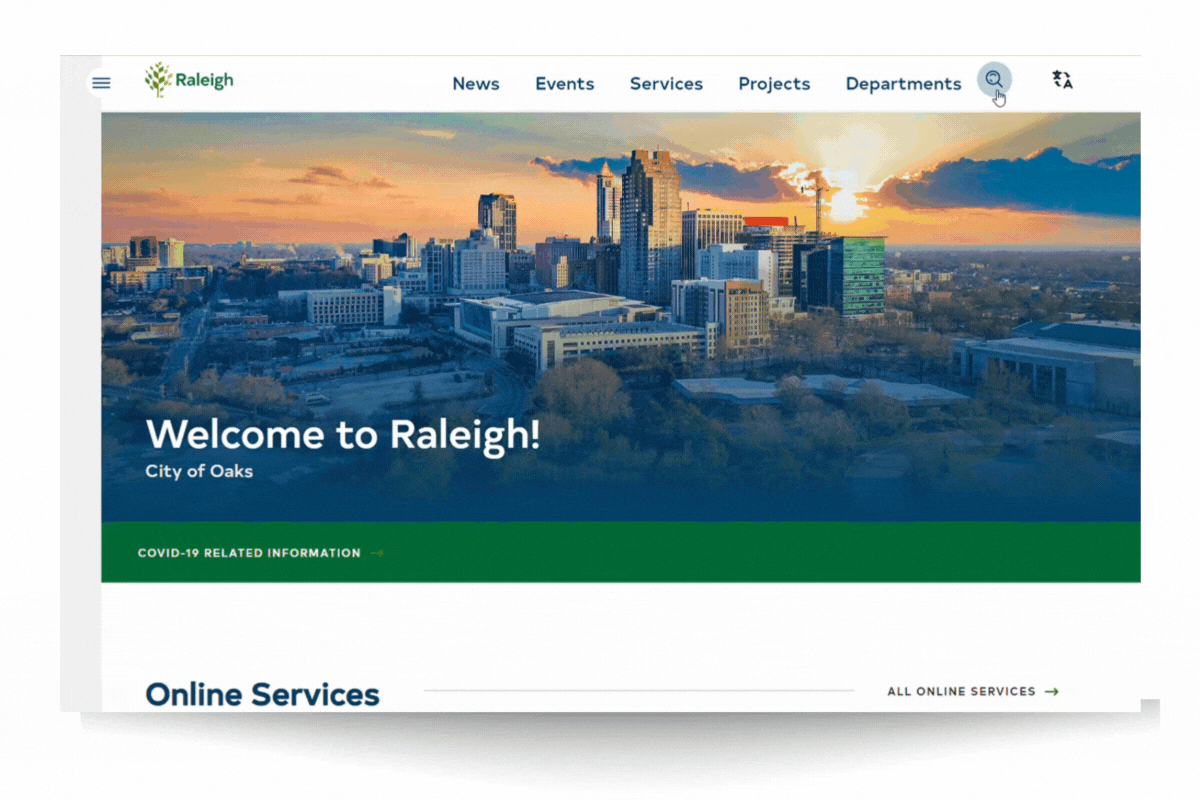 Our Work Page City of Raleigh