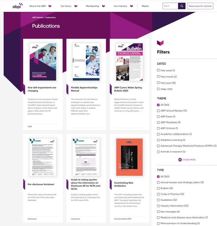 Publications site ABPI